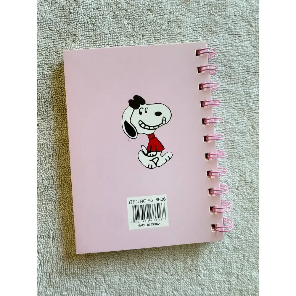 Snoopy peanuts A6 spiral notebook lined sheets